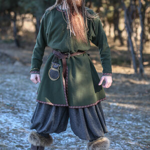 Winter Viking woolen tunic with trim and accents “Sigfus the Shield”