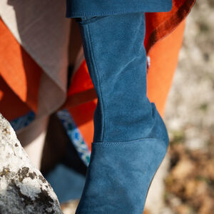 Blue Medieval Boots “The Alchemist's Daughter”