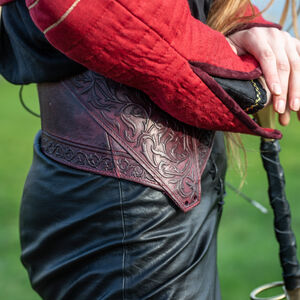 Women's linen gambeson with gold accents “Stars”