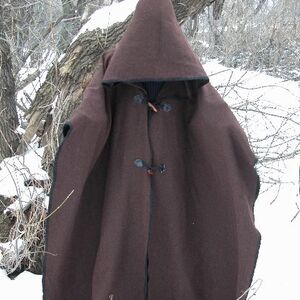 WOOL CAPE ROBE CLOAK