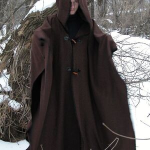 WOOL CAPE ROBE CLOAK