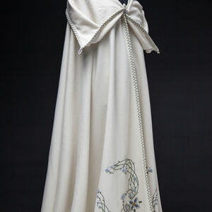 White Woolen Hooded Cloak