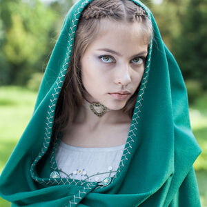 Green Fantasy Cloak with Hood