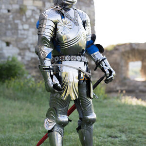 Leg armor: XV century Gothic articulated cuisses with greaves