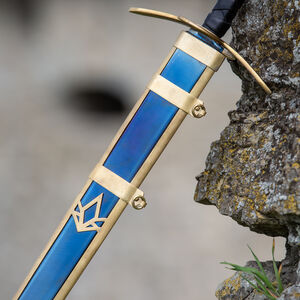 XV-XVI century ornamental blackened sword and scabbard “Evening Star”
