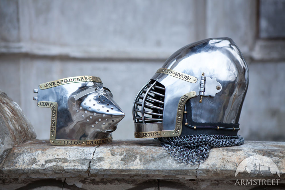 Medieval SCA helmet bascinet armor “The King's guard”