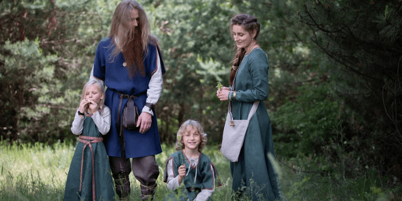 "Fireside Family" Early Middle Ages clothing collection