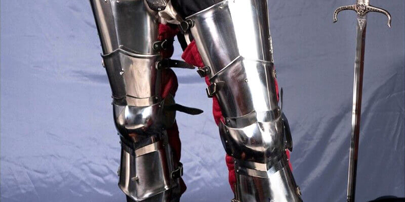 Medieval Armor Legs XIV Style SCA Fight Dismountable Set