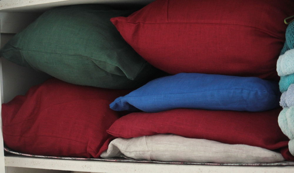 Linen bag as a storage container