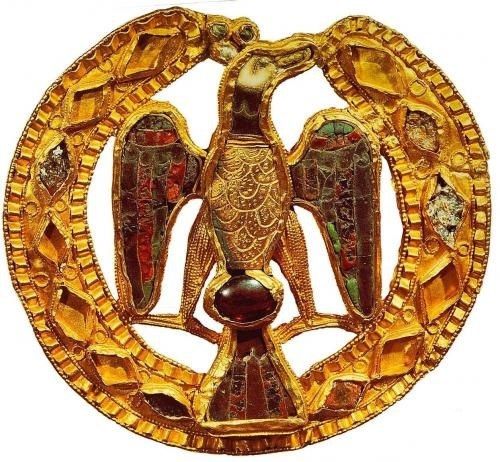 Eagle buckle from the treasury of Empress Gisela, circa 1025