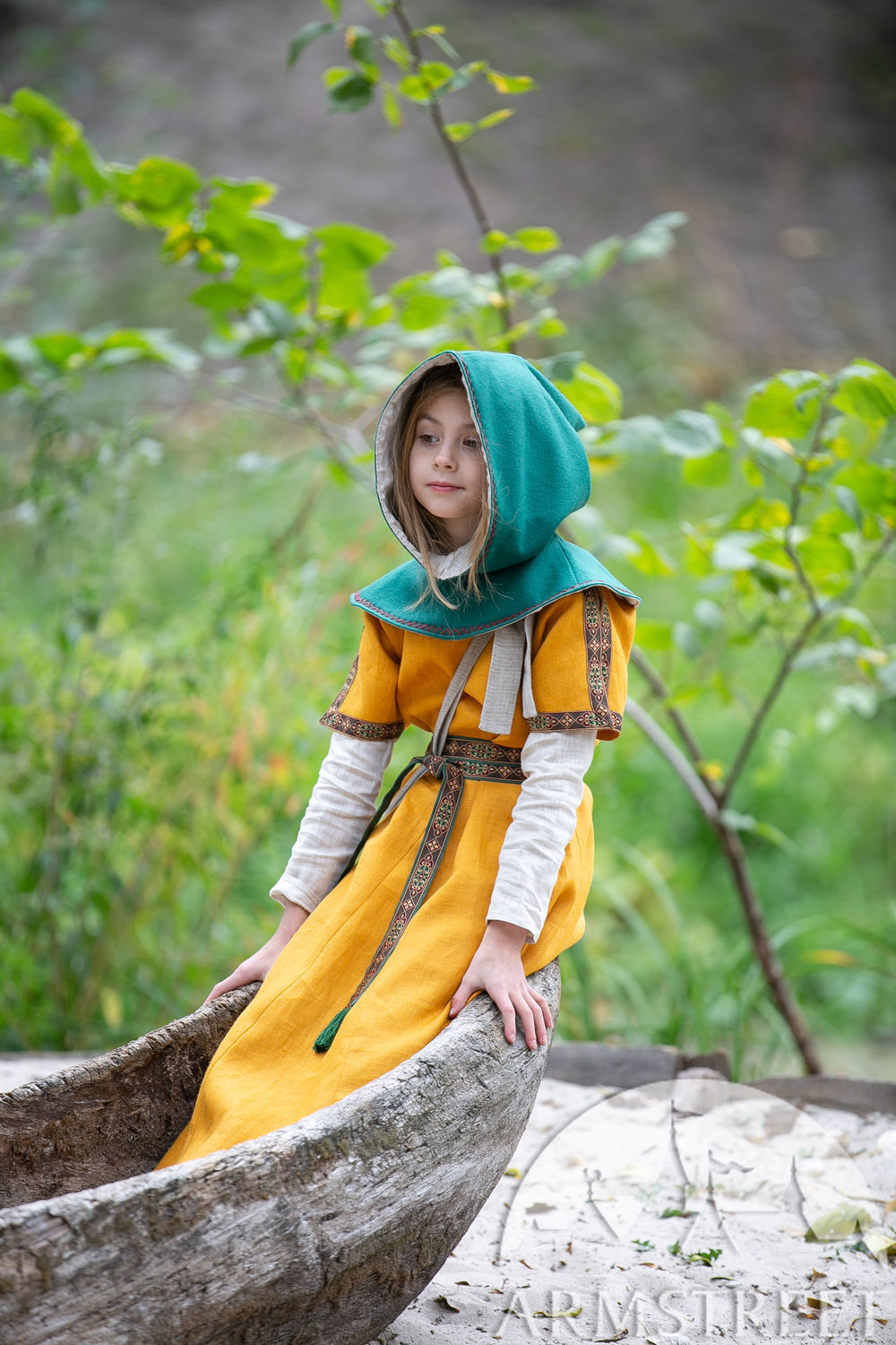 Children’s woolen hood with embroidery “First Adventure”