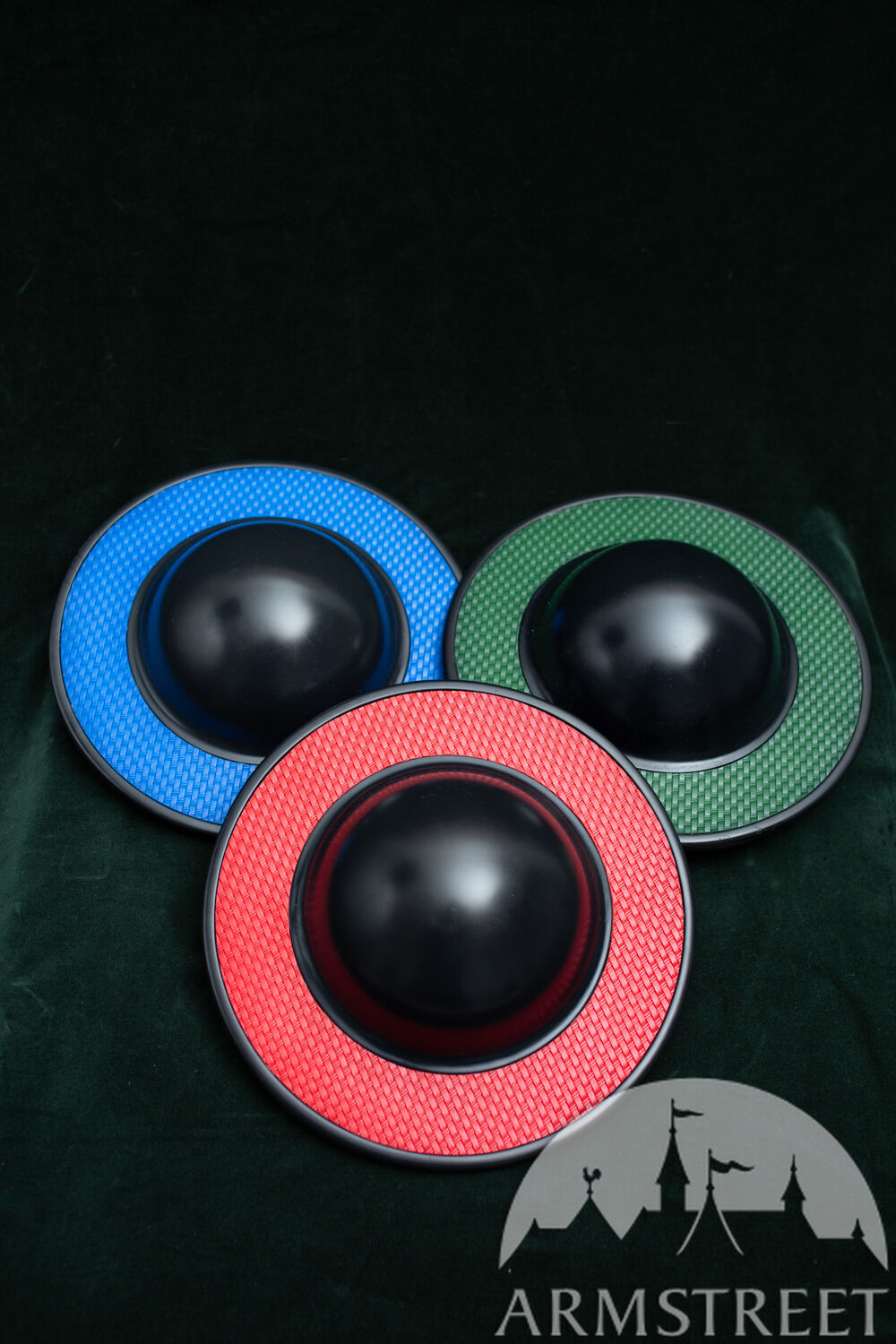 Lightweight swordplay plastic 12" buckler "Futura" for WMA HEMA