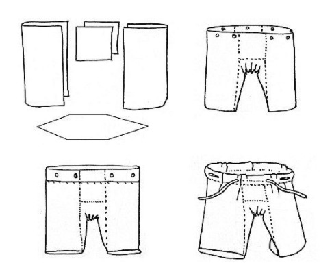 Medieval authentic underpants