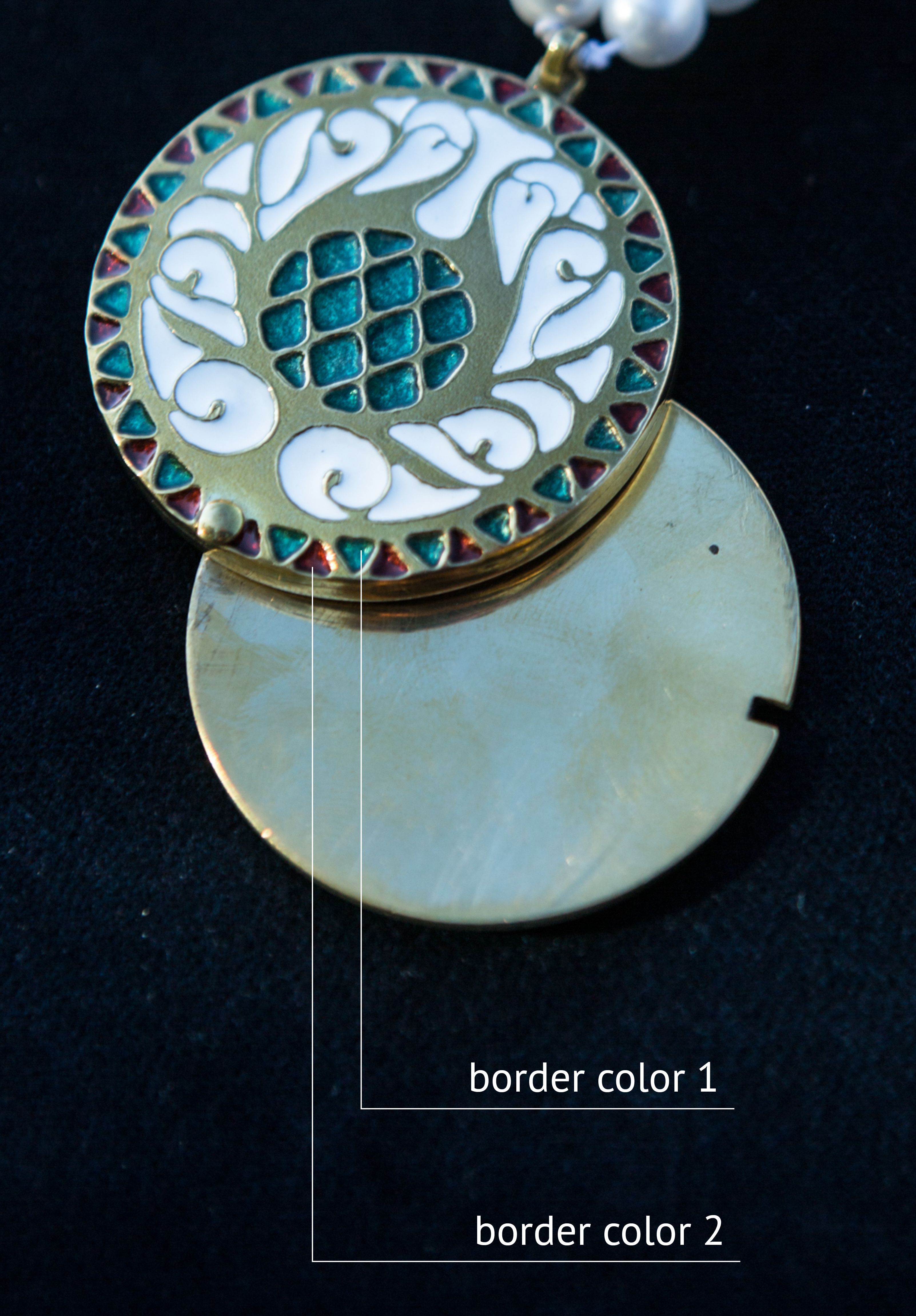 Enamel border color variations