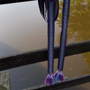 Wide fabric medieval belt 